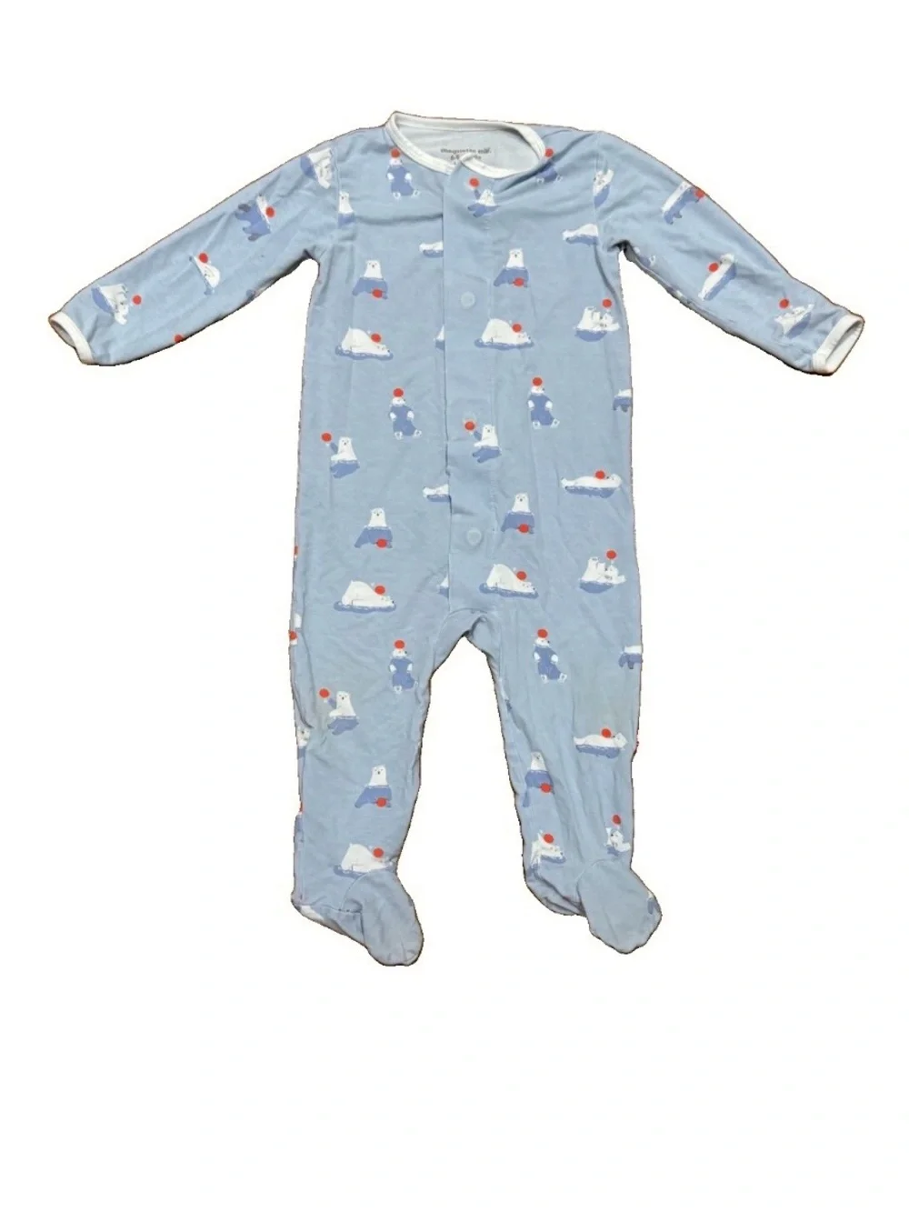 Magnetic Me Roly Poly Modal Magnetic Footie Pajama Sleeper Size 6-9 Months Baby